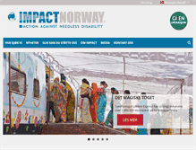 Tablet Screenshot of impactnorway.org
